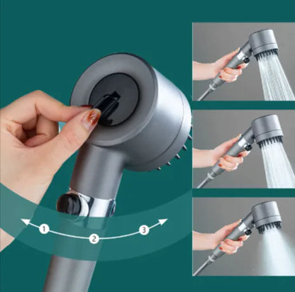 3-Mode High Pressure Shower Head – Portable Filter Rainfall Faucet