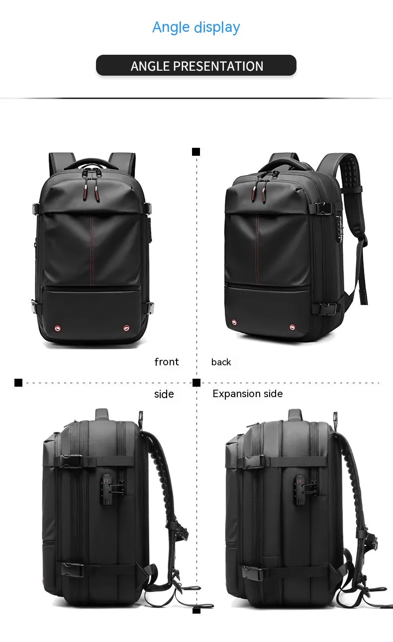 Multifunction Computer Bag Vacuum Compression Travel Backpack