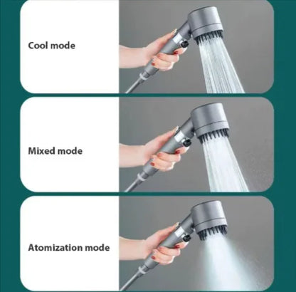 3-Mode High Pressure Shower Head – Portable Filter Rainfall Faucet