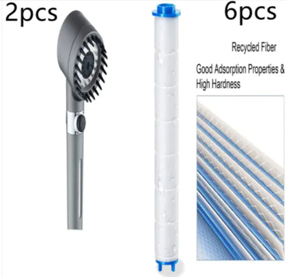 3-Mode High Pressure Shower Head – Portable Filter Rainfall Faucet