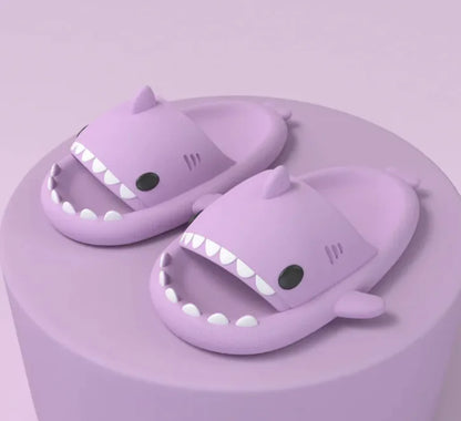 Adult Shark Cartoon Slippers, Indoor Outdoor Funny Slippers