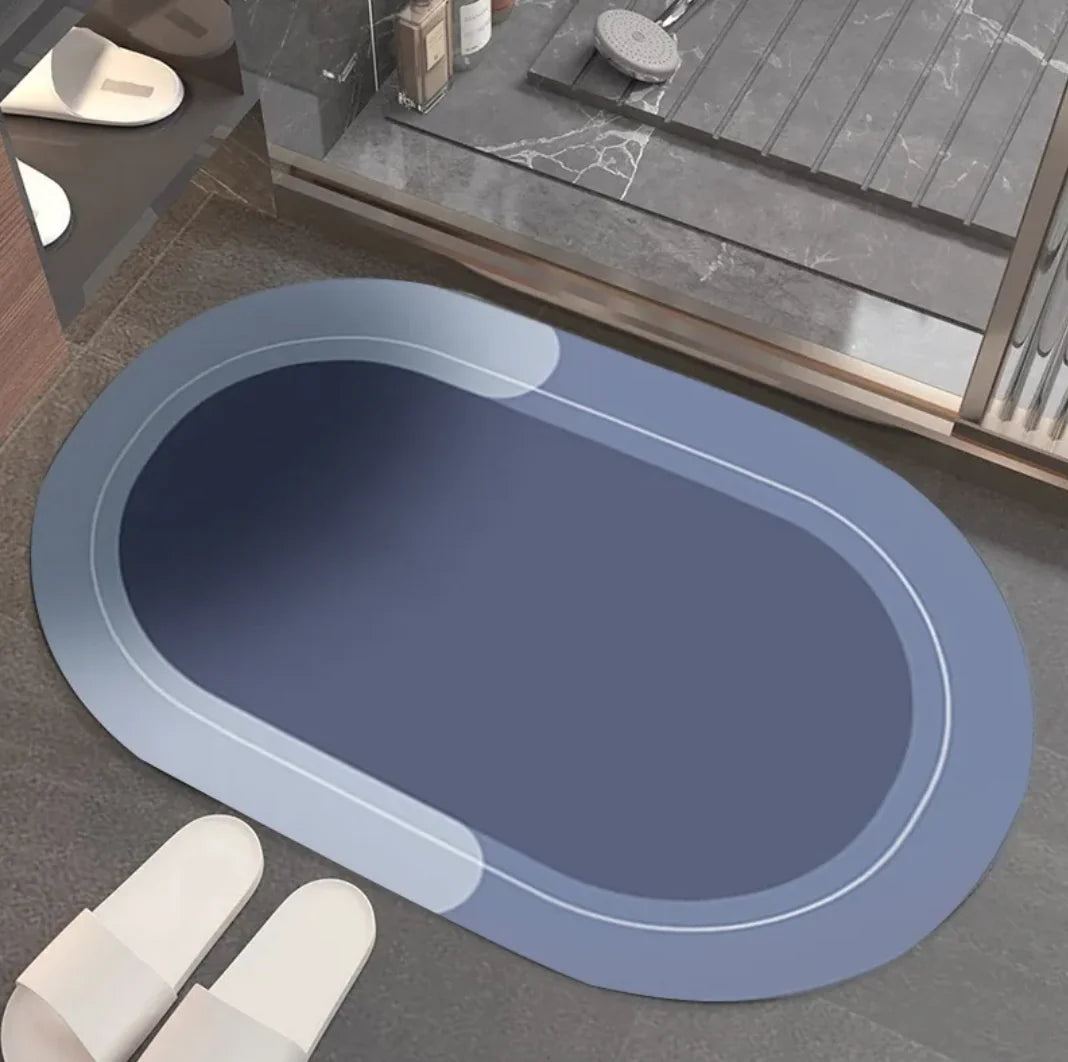 Modern Diatom Ooze Bathroom Floor Mat