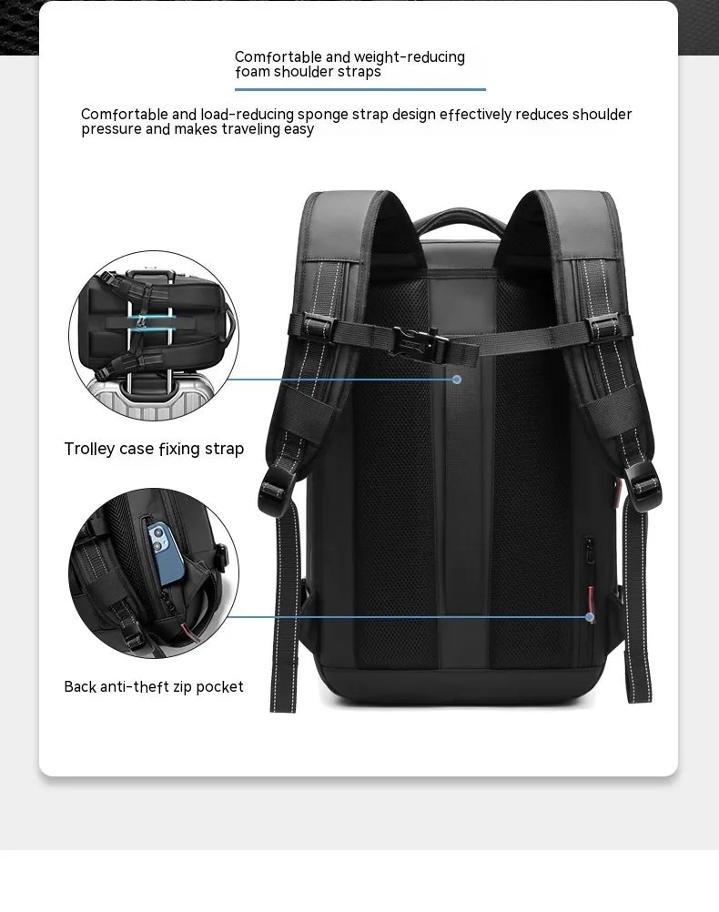 Multifunction Computer Bag Vacuum Compression Travel Backpack