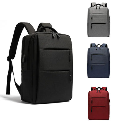 Men S Casual Business Computer Bag Usb Large Capacity Travel Student Outdoor Backpack