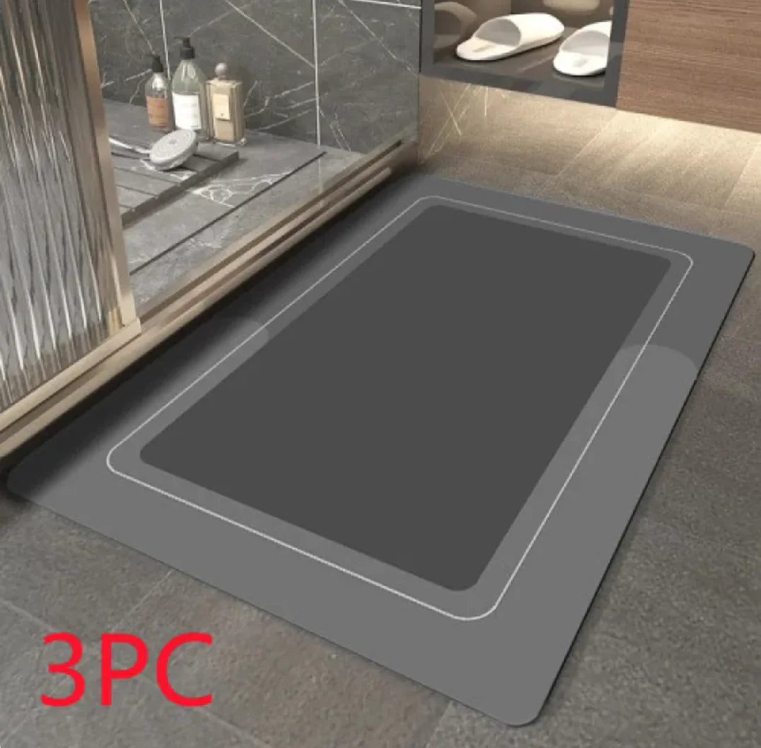 Modern Diatom Ooze Bathroom Floor Mat